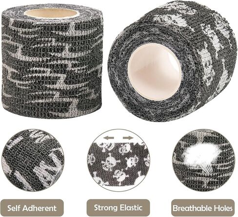 24 Rolls Self Adhesive Bandage Wrap 2 Inchx 5yard Wrap Cohesive Bandage for Doggie Dogs Cats Horses Birds Animals Non-Woven Strong Sports Tape for Wrist Healing Ankle Sprain & Swelling in Kuwait