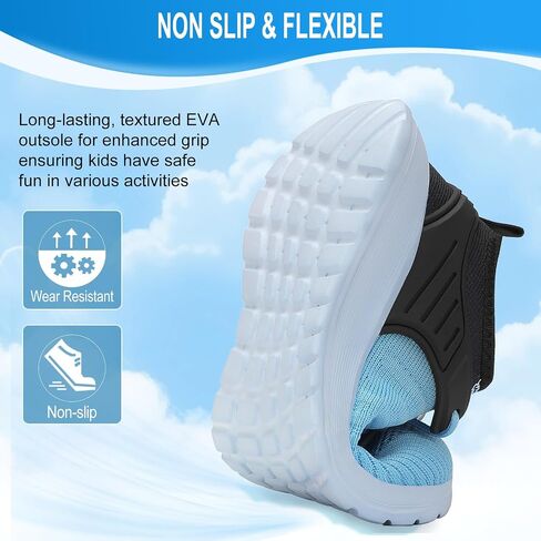 KESCOO Boys Girls Sneakers Kids Tennis Shoes Lightweight Breathable Students Sports Athletic Running Shoes for Little/Big Kid in Saudi Arabia