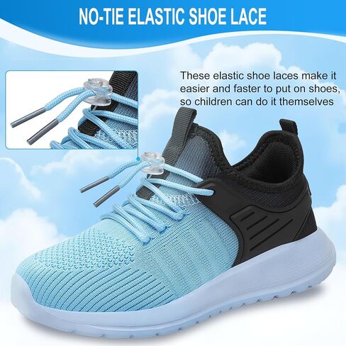 KESCOO Boys Girls Sneakers Kids Tennis Shoes Lightweight Breathable Students Sports Athletic Running Shoes for Little/Big Kid in Saudi Arabia