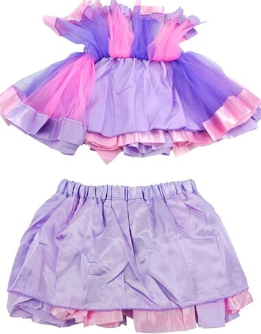 BGFKS Girls Layered Tulle Rainbow Tutu Skirt Sets,Toddler Girl Skirt with Linging,Hairbow and Socks. in Kuwait