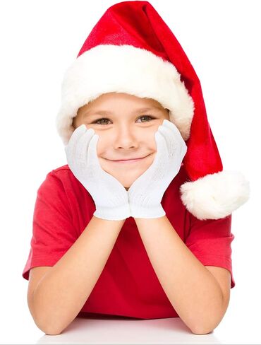 EBOOT 3 Pairs Kids Winter Knit Gloves Stretchy Full Finger Fluffy Mittens for Toddler Boys Girls 1-11 Years in Saudi Arabia