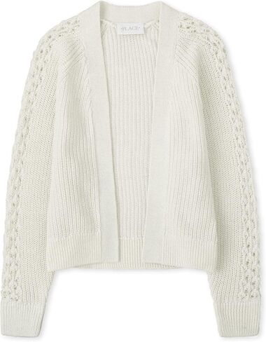 The Children's Place Girls' Long Sleeve Open Front Knit Cardigan in Saudi Arabia