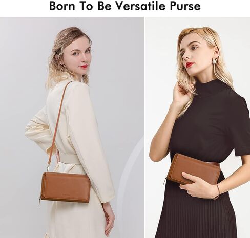RONSIN Crossbody Bag for Women Wristlet Wallets with RFID Card Small Clutch Purses for Party Prom in Saudi Arabia
