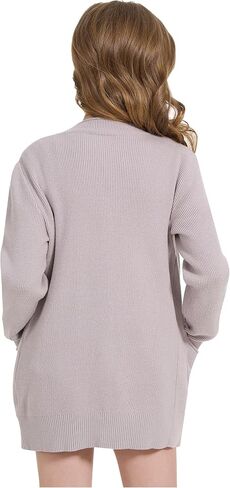 Wulful Girls Cardigan Kids Kids Open Open Front Eversive Stize مع جيوب in Kuwait