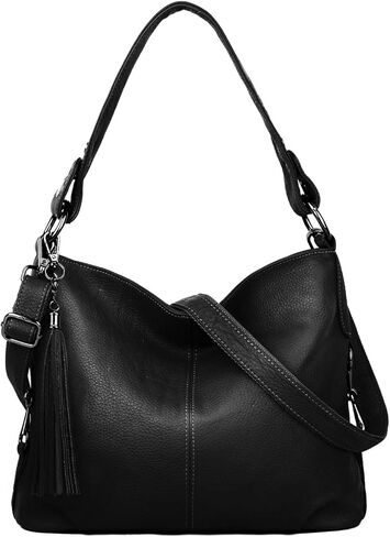 YALUXE Genuine Leather Shoulder Bags Stylish Hobo Handbags Purses Crossbody Bags for Women in Kuwait