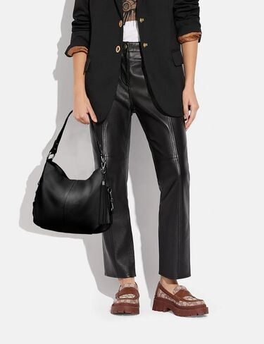 YALUXE Genuine Leather Shoulder Bags Stylish Hobo Handbags Purses Crossbody Bags for Women in Kuwait