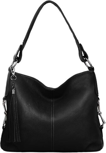 YALUXE Genuine Leather Shoulder Bags Stylish Hobo Handbags Purses Crossbody Bags for Women in Kuwait