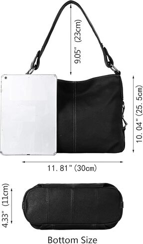 YALUXE Genuine Leather Shoulder Bags Stylish Hobo Handbags Purses Crossbody Bags for Women in Kuwait