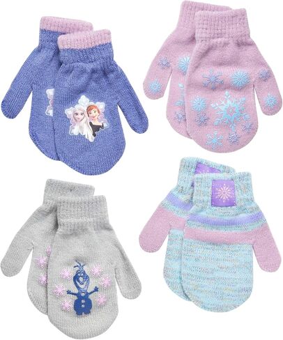 Disney girls Toddler and Little Girls' Frozen Gloves Or Mittens (4 Pack) in Saudi Arabia