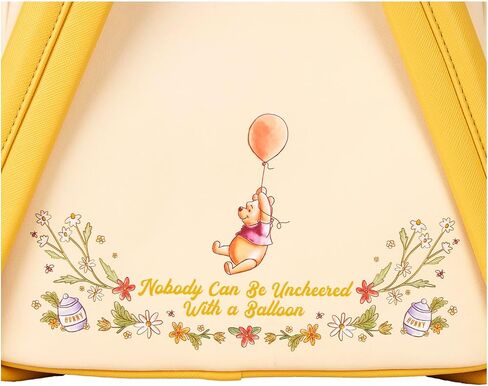Loungefly pooh mini backpack حقيبة يد زهرية طباعة حقيبة كتف مزدوجة (أصفر ، بوه) in Kuwait