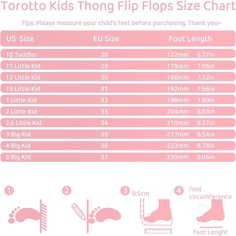 Torotto Boys Girls Cork Footbed Sandals Kids Flip Flops with Adjustable Braided Straps (Toddler/Little Kid/Big Kid) in Saudi Arabia