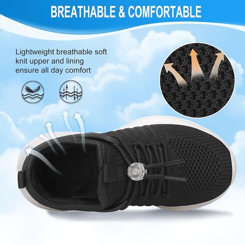 KESCOO Boys Girls Sneakers Kids Tennis Shoes Lightweight Breathable Students Sports Athletic Running Shoes for Little/Big Kid in Saudi Arabia