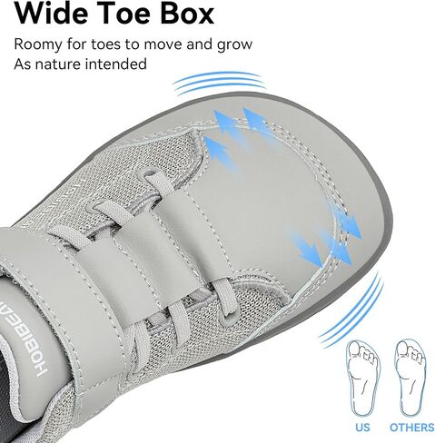 HOBIBEAR Kids Barefoot Shoes Wide Toe Box Zero Drop for Boys Girls Toddler Little Big Kid Walking Minimalist Sneaker in Kuwait