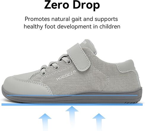 HOBIBEAR Kids Barefoot Shoes Wide Toe Box Zero Drop for Boys Girls Toddler Little Big Kid Walking Minimalist Sneaker in Kuwait