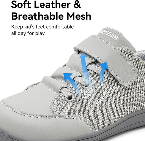 HOBIBEAR Kids Barefoot Shoes Wide Toe Box Zero Drop for Boys Girls Toddler Little Big Kid Walking Minimalist Sneaker in Kuwait