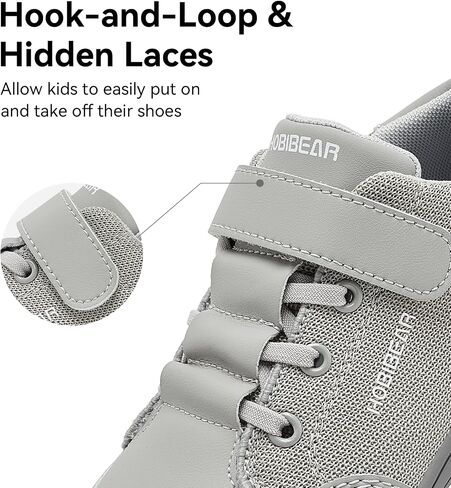 HOBIBEAR Kids Barefoot Shoes Wide Toe Box Zero Drop for Boys Girls Toddler Little Big Kid Walking Minimalist Sneaker in Kuwait