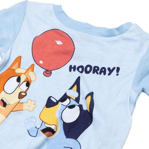 Bluey Boys' 4-Piece Snug-fit Cotton Pajama Set, Soft & Cute for Kids in Saudi Arabia