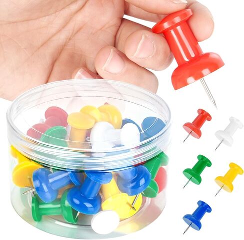 30 PCS jumbo push pins for bulletin board ، toots thumb thumb كبيرة للجدار ، 1.81 بوصة ، طمث صومب عملاقة ، Toots pin for cork hanging maps photos alendar ، in Kuwait