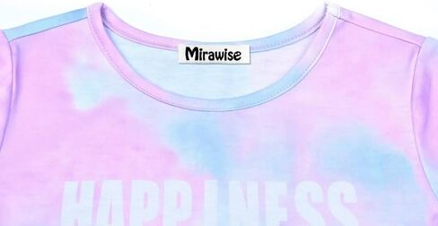 Mirawise Girls 3 Pc Pajamas Sleepwear Cotton Pjs Clothes Set 4-13 Years in Saudi Arabia