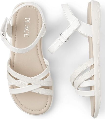The Children's Place Girls Flat Sandals with Adjustable Ankle Strap in Saudi Arabia