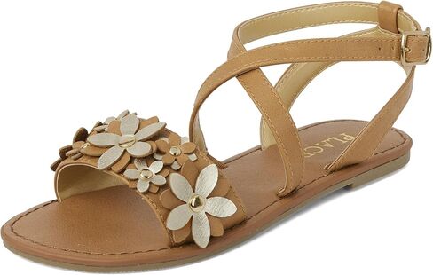 The Children's Place Girls Flat Sandals with Adjustable Ankle Strap in Saudi Arabia