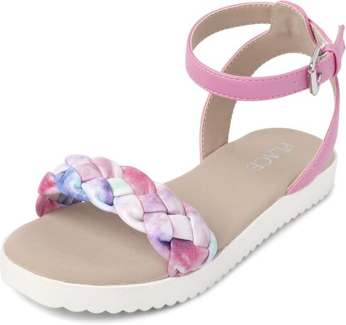 The Children's Place Girls Flat Sandals with Adjustable Ankle Strap in Saudi Arabia