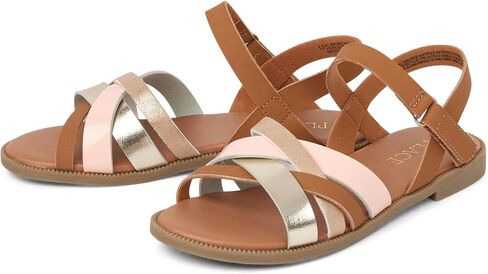 The Children's Place Girls Flat Sandals with Adjustable Ankle Strap in Saudi Arabia