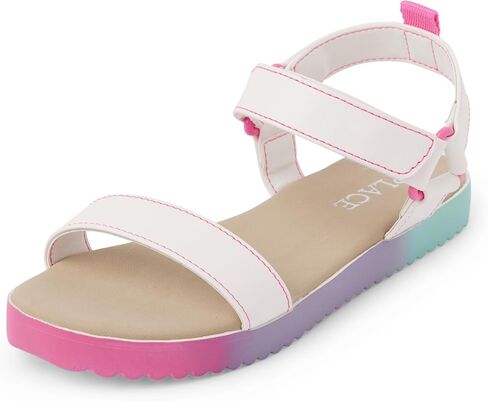 The Children's Place Girls Flat Sandals with Adjustable Ankle Strap in Saudi Arabia