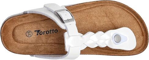 Torotto Boys Girls Cork Footbed Sandals Kids Flip Flops with Adjustable Braided Straps (Toddler/Little Kid/Big Kid) in Saudi Arabia