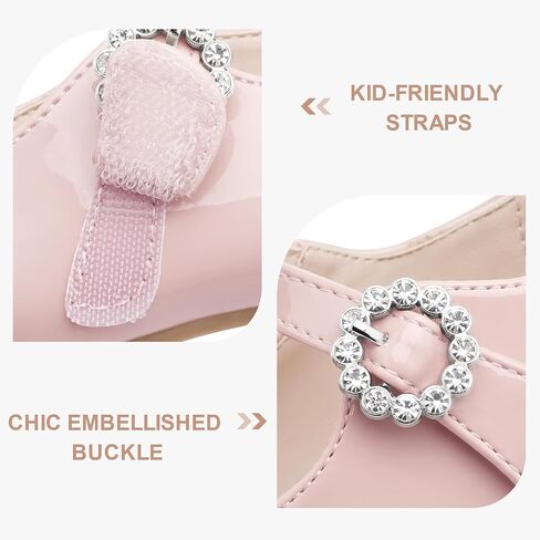 Stelle Girls Dress Shoes White Mary Jane Ballet Flats Flower School Shoes for Wedding Party Toddler/Little/Big Kid in Kuwait