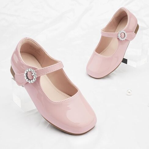 Stelle Girls Dress Shoes White Mary Jane Ballet Flats Flower School Shoes for Wedding Party Toddler/Little/Big Kid in Kuwait