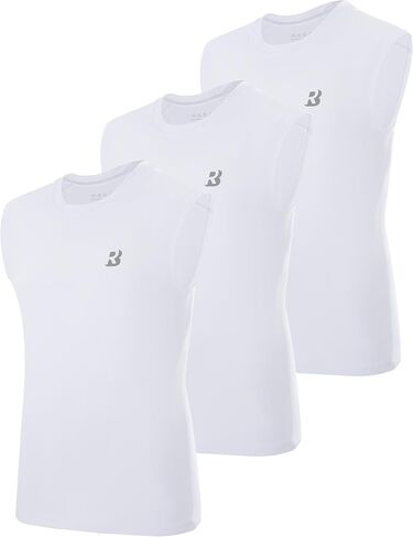 Roadbox Boys Youth Sleeveless Compression Shirt, Quick Dry Kids Undershirt, Athletic Soft Tank Tops Sport Shirts Basketball in Saudi Arabia