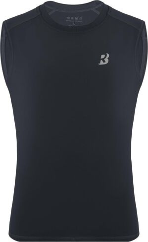 Roadbox Boys Youth Sleeveless Compression Shirt, Quick Dry Kids Undershirt, Athletic Soft Tank Tops Sport Shirts Basketball in Saudi Arabia