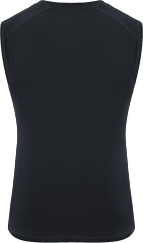 Roadbox Boys Youth Sleeveless Compression Shirt, Quick Dry Kids Undershirt, Athletic Soft Tank Tops Sport Shirts Basketball in Saudi Arabia