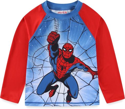 Marvel Spider-Man Boys UPF 50+ Rash Guard and Swim Trunks for Toddler and Big Kids in Kuwait