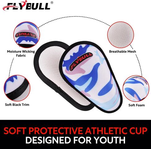 2-Pack Boys Cup Underwear Youth Boxer Briefs with 1 Soft Protective Athletic Cup for Baseball, Football, Lacrosse in Kuwait