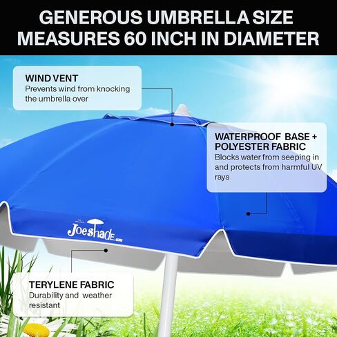 Portable UV Sun Shade Umbrella with Tripod Stand – Lightweight, Adjustable, and Instant Sun Protection for Outdoor Sports, Camping, and More – Blue in Saudi Arabia