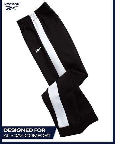 Reebok Boys' Active Sweatsuit - 2 Piece Performance Fleece Zip Hoodie Sweatshirt and Jogger Sweatpants - Activewear Set, 8-14 in Kuwait