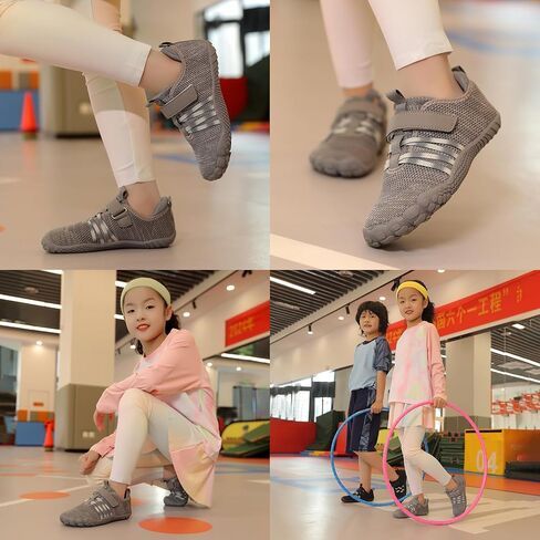 Kids Barefoot Shoes Boys Girls Footwear Toddler Shoes Wide Toe Box Hiking Flexible Zero Drop Sole Minimalist Sneakers Lightweight Breathable Slip On Running Tennis for Indoor Outdoor Little Big Kid in Saudi Arabia