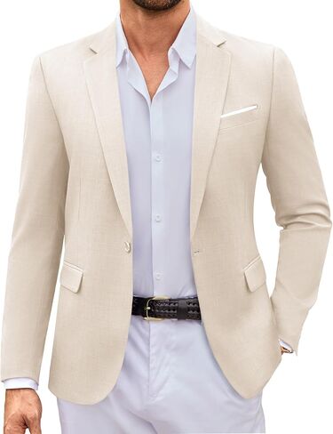 COOFANDY Mens Casual Blazer Suit Jackets Slim Fit One Button Sport Coats Lightweight Business Sports Jackets in Kuwait