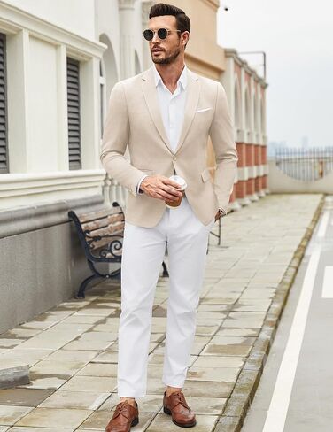 COOFANDY Mens Casual Blazer Suit Jackets Slim Fit One Button Sport Coats Lightweight Business Sports Jackets in Kuwait