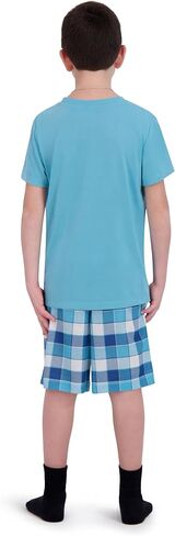 Boys Pajamas مجموعة-4 قطع الصيف PJS تي شيرت الأكمام القصيرة والسراويل ، والبنين نوم ، مراهقون الأطفال أحجام بيجاما 5-20 in Kuwait
