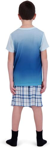 Boys Pajamas مجموعة-4 قطع الصيف PJS تي شيرت الأكمام القصيرة والسراويل ، والبنين نوم ، مراهقون الأطفال أحجام بيجاما 5-20 in Kuwait