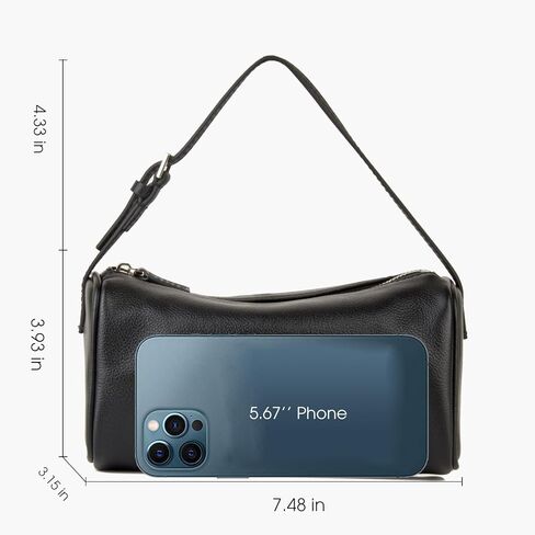 Premium Full-Grained Leather Crossbody Purses for Women, Hobo Bags for Women Crossbody with Adjustable Strap in Kuwait