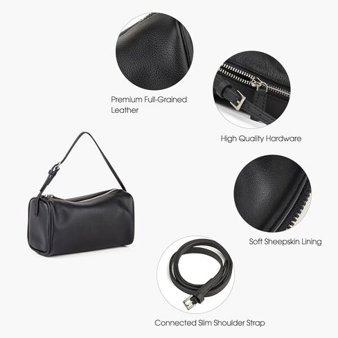 Premium Full-Grained Leather Crossbody Purses for Women, Hobo Bags for Women Crossbody with Adjustable Strap in Kuwait