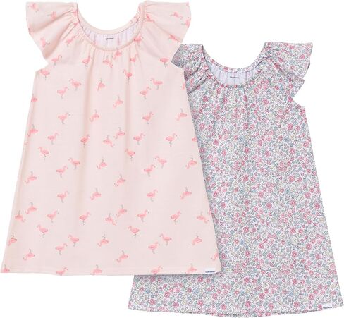 Gerber Baby Toddler Girls' 2-Pack Fleece Nightgowns in Saudi Arabia