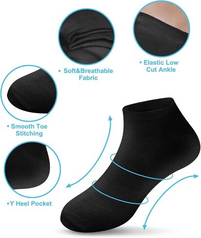15 Pairs Kids Socks for Boys Girls Low Cut Athletic Ankle Socks Half Cushioned Crew No Show Sock in Kuwait