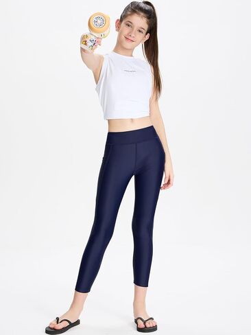 DEVOROPA Boys Girl's Swim Pants Quick Dry Swimming Leggings Board Surfing Beach Swimwear UPF 50+ Tights Rash Guard Swimsuit in Kuwait