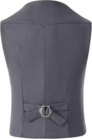 Retro Boys Cowboy Vest Suede Leather Costume Style Western Vest Vintage Waistcoat in Saudi Arabia