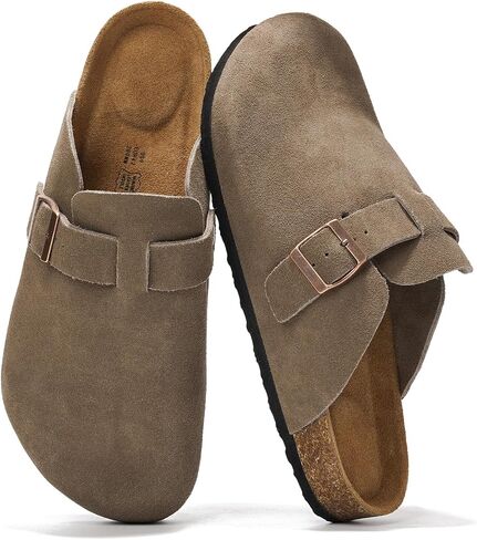 Project Cloud Mens Clogs - قبضات رغوة جلدية حقيقية للحبوب للرجال لدعم القدمين - بغال منصة غير قابلة للانزلاق (بروكلين) in Kuwait